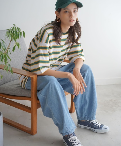Auntie Rosa(アンティローザ)の「タックバルーンデニムパンツ(デニムパンツ・レディース・ブルー/ネイビー・MEDIUM/LARGE/SMALL)」の7枚目の写真
