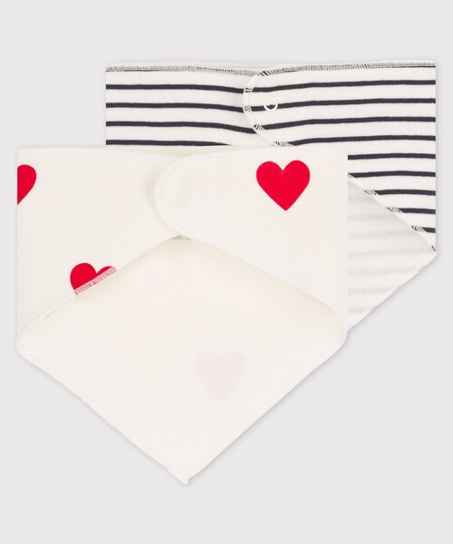 PETIT BATEAU（プチバトー）の「三角スタイ２枚組（スタイ/よだれかけ・キッズ・その他・ONE SIZE）」の2枚目の写真