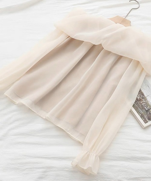 ROOPTOKYO（ループトウキョウ）の「▲シア―オフショルダートップス（Tシャツ/カットソー・レディース・ホワイト・S/M/L）」の9枚目の写真