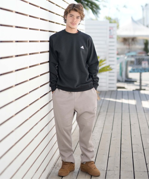 adidas/アディダス トレーナー 裏起毛 クルースウェット オーバー