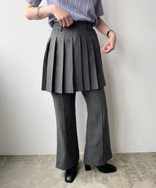 LOWRYS FARM（ローリーズファーム）の「ラナテックミニプリーツスカート　704175（スカート・レディース・ブラック/ダークブラウン/ベージュ・FREE）」の7枚目の写真