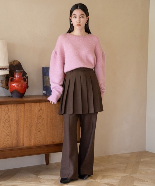 LOWRYS FARM（ローリーズファーム）の「ラナテックミニプリーツスカート　704175（スカート・レディース・ブラック/ダークブラウン/ベージュ・FREE）」の21枚目の写真