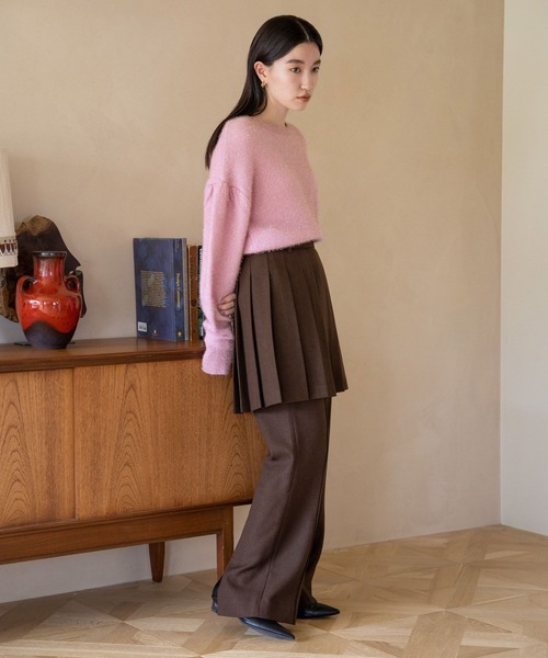 LOWRYS FARM（ローリーズファーム）の「ラナテックミニプリーツスカート　704175（スカート・レディース・ブラック/ダークブラウン/ベージュ・FREE）」の22枚目の写真