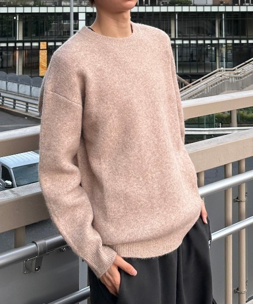 ストリートファッション Chikashitsu + チカシツプラス unisex 6color knit オーバーサイズ 長袖トップス 長袖ニット ニット セーター モヘアニット シャギーニット ビッグニット 韓国ファッション 韓国ストリート(ニット/セーター)|Chikashitsu +(チカシツプラス) ストリートファッション Chikashitsu + チカシツプラス unisex 6color knit オーバーサイズ 長袖トップス 長袖ニット ニット セーター モヘアニット シャギーニット ビッグニット 韓国ファッション 韓国ストリート(ニット/セーター)|Chikashitsu +(チカシツプラス)