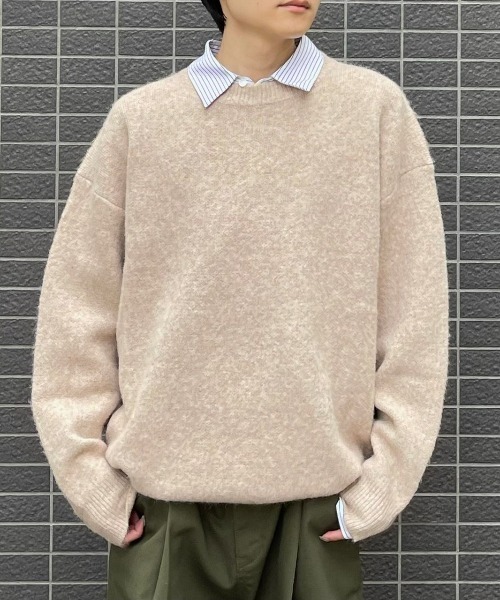 ストリートファッション Chikashitsu + チカシツプラス unisex 6color knit オーバーサイズ 長袖トップス 長袖ニット ニット セーター モヘアニット シャギーニット ビッグニット 韓国ファッション 韓国ストリート(ニット/セーター)|Chikashitsu +(チカシツプラス) ストリートファッション Chikashitsu + チカシツプラス unisex 6color knit オーバーサイズ 長袖トップス 長袖ニット ニット セーター モヘアニット シャギーニット ビッグニット 韓国ファッション 韓国ストリート(ニット/セーター)|Chikashitsu +(チカシツプラス)