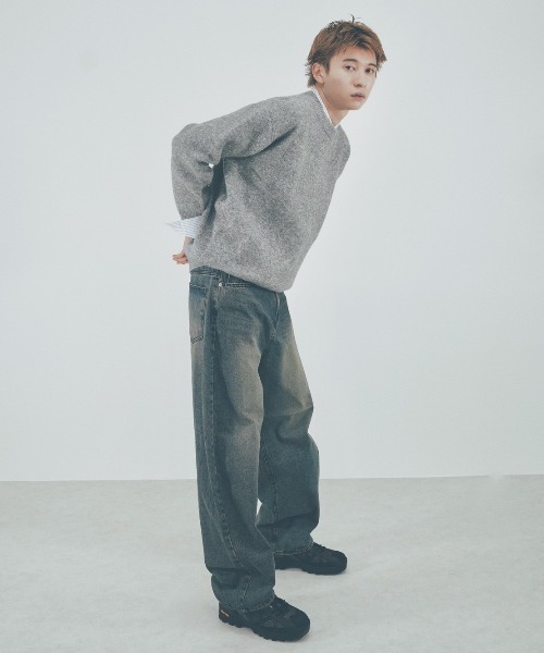 ストリートファッション Chikashitsu + チカシツプラス unisex 6color knit オーバーサイズ 長袖トップス 長袖ニット ニット セーター モヘアニット シャギーニット ビッグニット 韓国ファッション 韓国ストリート(ニット/セーター)|Chikashitsu +(チカシツプラス) ストリートファッション Chikashitsu + チカシツプラス unisex 6color knit オーバーサイズ 長袖トップス 長袖ニット ニット セーター モヘアニット シャギーニット ビッグニット 韓国ファッション 韓国ストリート(ニット/セーター)|Chikashitsu +(チカシツプラス)