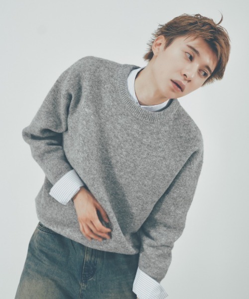 ストリートファッション Chikashitsu + チカシツプラス unisex 6color knit オーバーサイズ 長袖トップス 長袖ニット ニット セーター モヘアニット シャギーニット ビッグニット 韓国ファッション 韓国ストリート(ニット/セーター)|Chikashitsu +(チカシツプラス) ストリートファッション Chikashitsu + チカシツプラス unisex 6color knit オーバーサイズ 長袖トップス 長袖ニット ニット セーター モヘアニット シャギーニット ビッグニット 韓国ファッション 韓国ストリート(ニット/セーター)|Chikashitsu +(チカシツプラス)