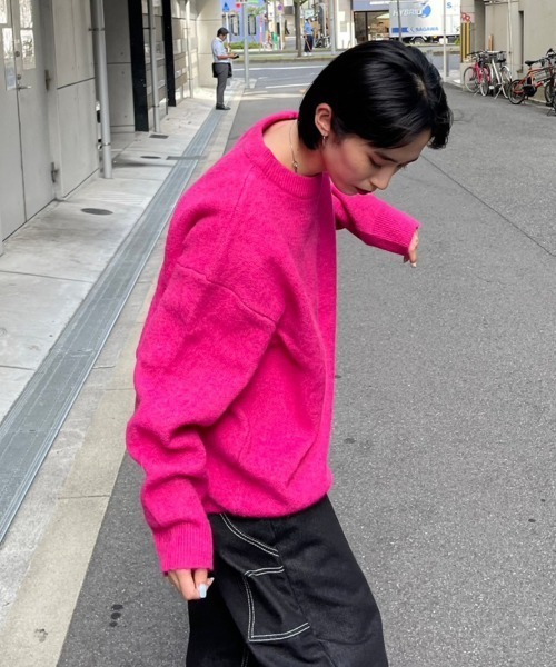 ストリートファッション Chikashitsu + チカシツプラス unisex 6color knit オーバーサイズ 長袖トップス 長袖ニット ニット セーター モヘアニット シャギーニット ビッグニット 韓国ファッション 韓国ストリート(ニット/セーター)|Chikashitsu +(チカシツプラス) ストリートファッション Chikashitsu + チカシツプラス unisex 6color knit オーバーサイズ 長袖トップス 長袖ニット ニット セーター モヘアニット シャギーニット ビッグニット 韓国ファッション 韓国ストリート(ニット/セーター)|Chikashitsu +(チカシツプラス)