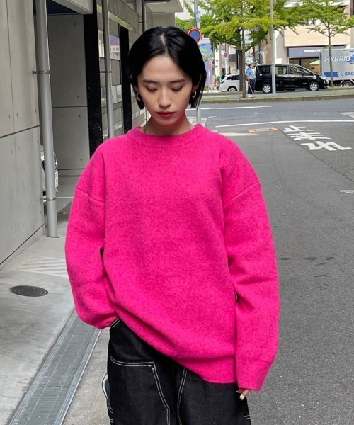 ストリートファッション Chikashitsu + チカシツプラス unisex 6color knit オーバーサイズ 長袖トップス 長袖ニット ニット セーター モヘアニット シャギーニット ビッグニット 韓国ファッション 韓国ストリート(ニット/セーター)|Chikashitsu +(チカシツプラス) ストリートファッション Chikashitsu + チカシツプラス unisex 6color knit オーバーサイズ 長袖トップス 長袖ニット ニット セーター モヘアニット シャギーニット ビッグニット 韓国ファッション 韓国ストリート(ニット/セーター)|Chikashitsu +(チカシツプラス)