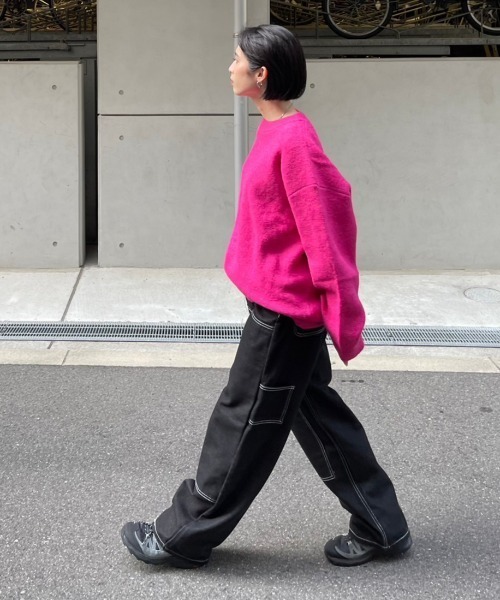 ストリートファッション Chikashitsu + チカシツプラス unisex 6color knit オーバーサイズ 長袖トップス 長袖ニット ニット セーター モヘアニット シャギーニット ビッグニット 韓国ファッション 韓国ストリート(ニット/セーター)|Chikashitsu +(チカシツプラス) ストリートファッション Chikashitsu + チカシツプラス unisex 6color knit オーバーサイズ 長袖トップス 長袖ニット ニット セーター モヘアニット シャギーニット ビッグニット 韓国ファッション 韓国ストリート(ニット/セーター)|Chikashitsu +(チカシツプラス)