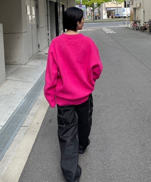 ストリートファッション Chikashitsu + チカシツプラス unisex 6color knit オーバーサイズ 長袖トップス 長袖ニット ニット セーター モヘアニット シャギーニット ビッグニット 韓国ファッション 韓国ストリート(ニット/セーター)|Chikashitsu +(チカシツプラス) ストリートファッション Chikashitsu + チカシツプラス unisex 6color knit オーバーサイズ 長袖トップス 長袖ニット ニット セーター モヘアニット シャギーニット ビッグニット 韓国ファッション 韓国ストリート(ニット/セーター)|Chikashitsu +(チカシツプラス)
