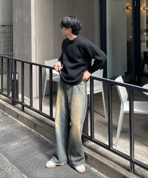 ストリートファッション Chikashitsu + チカシツプラス unisex 6color knit オーバーサイズ 長袖トップス 長袖ニット ニット セーター モヘアニット シャギーニット ビッグニット 韓国ファッション 韓国ストリート(ニット/セーター)|Chikashitsu +(チカシツプラス) ストリートファッション Chikashitsu + チカシツプラス unisex 6color knit オーバーサイズ 長袖トップス 長袖ニット ニット セーター モヘアニット シャギーニット ビッグニット 韓国ファッション 韓国ストリート(ニット/セーター)|Chikashitsu +(チカシツプラス)