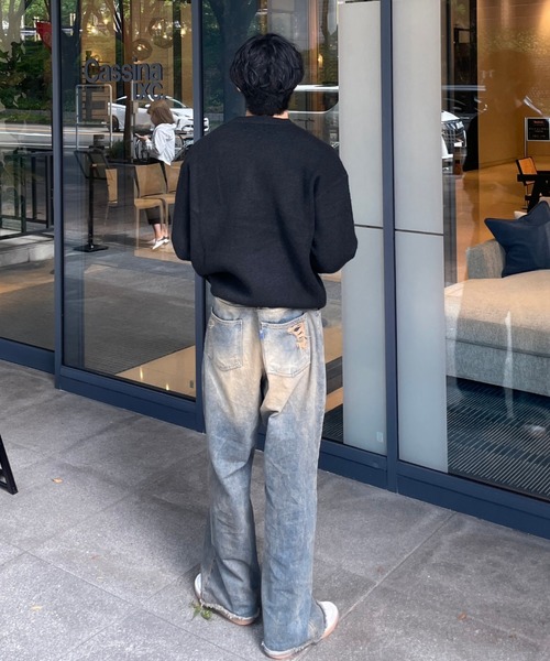 ストリートファッション Chikashitsu + チカシツプラス unisex 6color knit オーバーサイズ 長袖トップス 長袖ニット ニット セーター モヘアニット シャギーニット ビッグニット 韓国ファッション 韓国ストリート(ニット/セーター)|Chikashitsu +(チカシツプラス) ストリートファッション Chikashitsu + チカシツプラス unisex 6color knit オーバーサイズ 長袖トップス 長袖ニット ニット セーター モヘアニット シャギーニット ビッグニット 韓国ファッション 韓国ストリート(ニット/セーター)|Chikashitsu +(チカシツプラス)