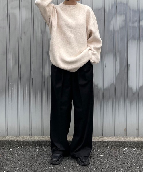 ストリートファッション Chikashitsu + チカシツプラス unisex 6color knit オーバーサイズ 長袖トップス 長袖ニット ニット セーター モヘアニット シャギーニット ビッグニット 韓国ファッション 韓国ストリート(ニット/セーター)|Chikashitsu +(チカシツプラス) ストリートファッション Chikashitsu + チカシツプラス unisex 6color knit オーバーサイズ 長袖トップス 長袖ニット ニット セーター モヘアニット シャギーニット ビッグニット 韓国ファッション 韓国ストリート(ニット/セーター)|Chikashitsu +(チカシツプラス)