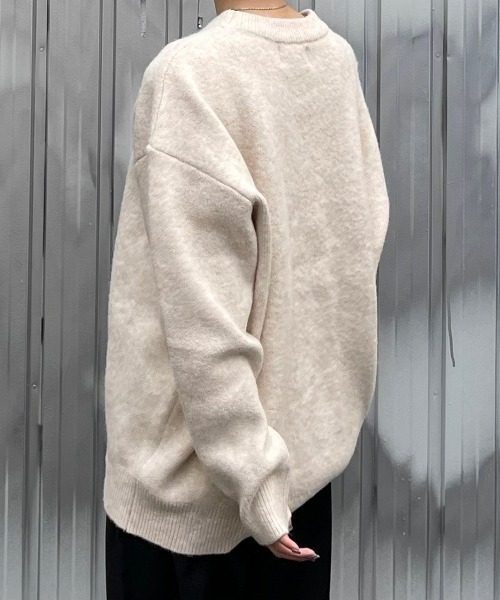 ストリートファッション Chikashitsu + チカシツプラス unisex 6color knit オーバーサイズ 長袖トップス 長袖ニット ニット セーター モヘアニット シャギーニット ビッグニット 韓国ファッション 韓国ストリート(ニット/セーター)|Chikashitsu +(チカシツプラス) ストリートファッション Chikashitsu + チカシツプラス unisex 6color knit オーバーサイズ 長袖トップス 長袖ニット ニット セーター モヘアニット シャギーニット ビッグニット 韓国ファッション 韓国ストリート(ニット/セーター)|Chikashitsu +(チカシツプラス)