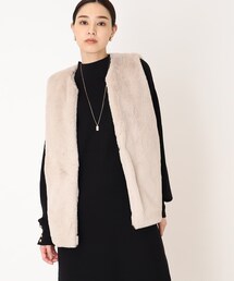 THE SHOP TK  | ふわふわフェイクファーベスト【洗濯機洗い可】(ベスト)