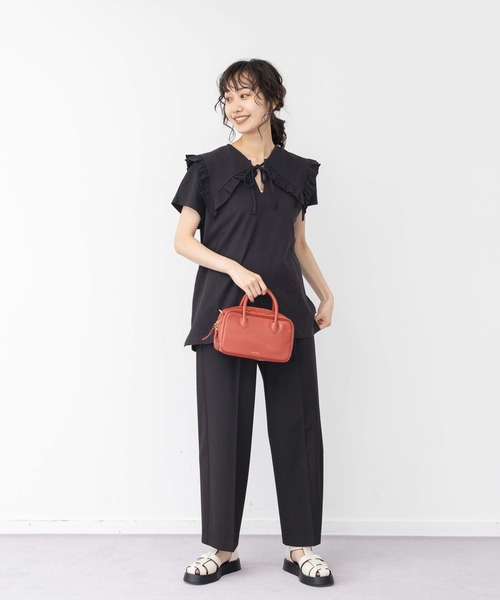 niko and...(ニコアンド)の「オリジナルソフトお財布2WAYバッグ(ショルダーバッグ・レディース・ブラウン/アイボリー/ブラック・0)」の8枚目の写真