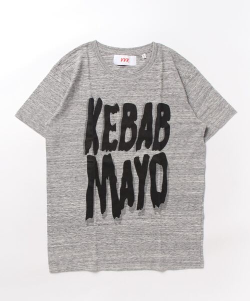 Veni Vedi Vici(ヴェニヴェディヴィチ)の「《Veni Vedi Vici》KEBAB MAYO TEE(Tシャツ/カットソー・レディース・ヘザーグレー/ブラック/ネイビー/ホワイト・SMALL/MEDIUM)」の1枚目の写真