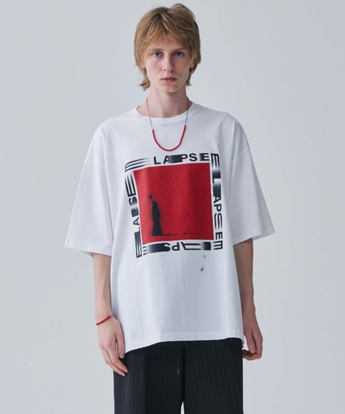 Iroquois（イロコイ）の「ELAPSE BIG-T（Tシャツ/カットソー・メンズ・ホワイト×グリーン/ブラック×レッド/ホワイト×レッド・1/2/3）」の2枚目の写真