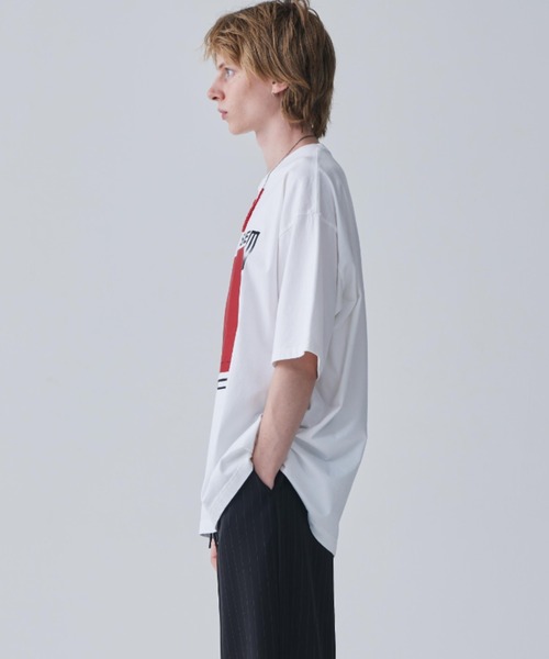 Iroquois（イロコイ）の「ELAPSE BIG-T（Tシャツ/カットソー・メンズ・ホワイト×グリーン/ブラック×レッド/ホワイト×レッド・1/2/3）」の4枚目の写真