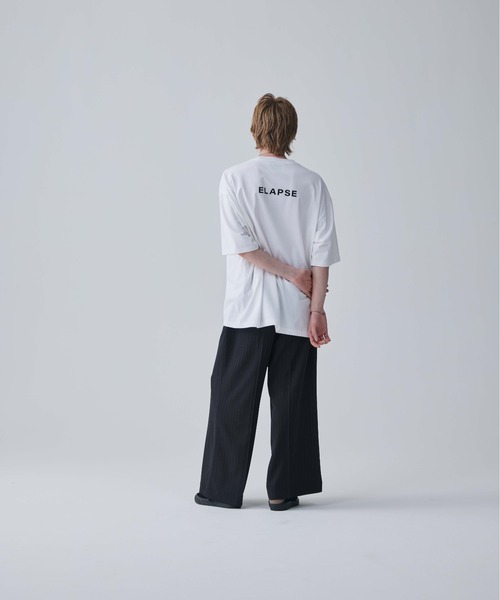 Iroquois（イロコイ）の「ELAPSE BIG-T（Tシャツ/カットソー・メンズ・ホワイト×グリーン/ブラック×レッド/ホワイト×レッド・1/2/3）」の6枚目の写真