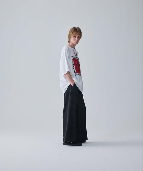 Iroquois（イロコイ）の「ELAPSE BIG-T（Tシャツ/カットソー・メンズ・ホワイト×グリーン/ブラック×レッド/ホワイト×レッド・1/2/3）」の7枚目の写真