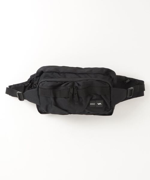 RVCA（ルーカ）の「RVCA メンズ  WAIST PACK DELUXE バッグ【2023年秋冬モデル】/ルーカワンポイントブランドロゴスクエアウエストバッグ（ボディバッグ/ウエストポーチ・メンズ・ブラック・FREE）」の6枚目の写真