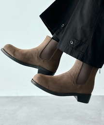 RAGEBLUE | バックジップ/シンセティックレザーヒールサイドゴアブーツ(ブーツ)