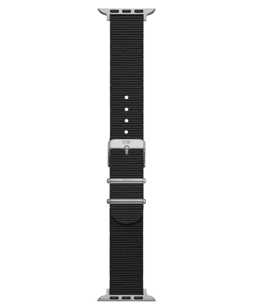 Daniel Wellington（ダニエルウェリントン）の「アップルウォッチ  ナトーストラップ Smart Watch NATO Strap（デジタル腕時計・メンズ・シルバー×ブラック・20mm）」の4枚目の写真
