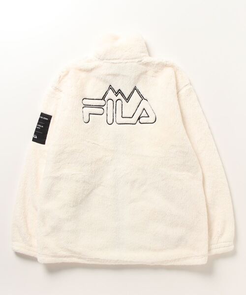 FILA（フィラ）の「FILA ボアスタンドジャケット（その他アウター・メンズ・ホワイト/ベージュ/ブラック・L/LL/M）」の4枚目の写真