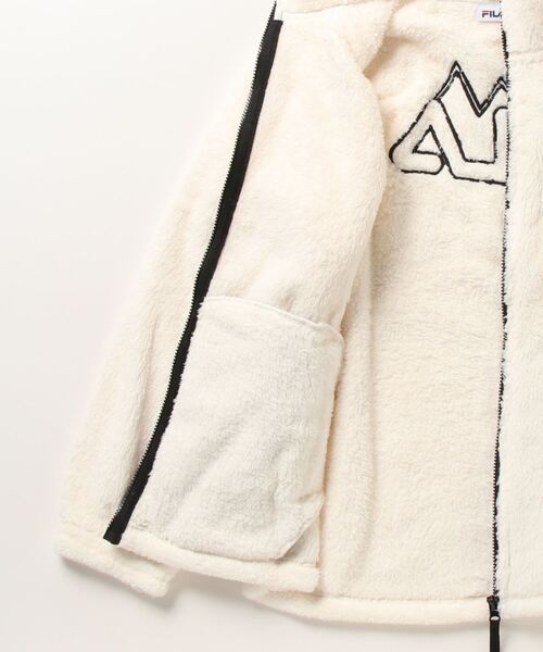 FILA（フィラ）の「FILA ボアスタンドジャケット（その他アウター・メンズ・ホワイト/ベージュ/ブラック・L/LL/M）」の5枚目の写真