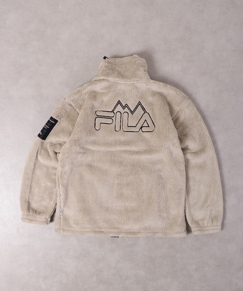 FILA（フィラ）の「FILA ボアスタンドジャケット（その他アウター・メンズ・ホワイト/ベージュ/ブラック・L/LL/M）」の3枚目の写真