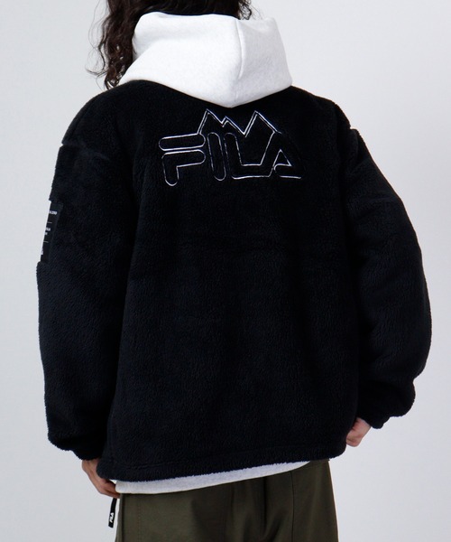 FILA（フィラ）の「FILA ボアスタンドジャケット（その他アウター・メンズ・ホワイト/ベージュ/ブラック・L/LL/M）」の19枚目の写真