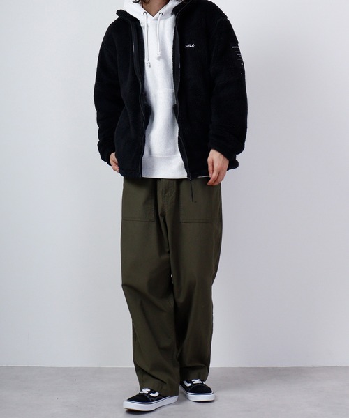 FILA（フィラ）の「FILA ボアスタンドジャケット（その他アウター・メンズ・ホワイト/ベージュ/ブラック・L/LL/M）」の20枚目の写真