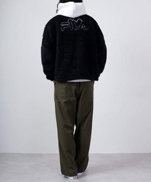 FILA（フィラ）の「FILA ボアスタンドジャケット（その他アウター・メンズ・ホワイト/ベージュ/ブラック・L/LL/M）」の21枚目の写真