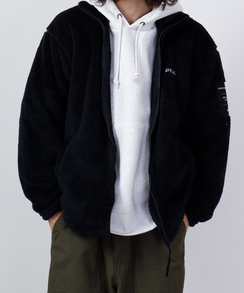 FILA（フィラ）の「FILA ボアスタンドジャケット（その他アウター・メンズ・ホワイト/ベージュ/ブラック・L/LL/M）」の16枚目の写真