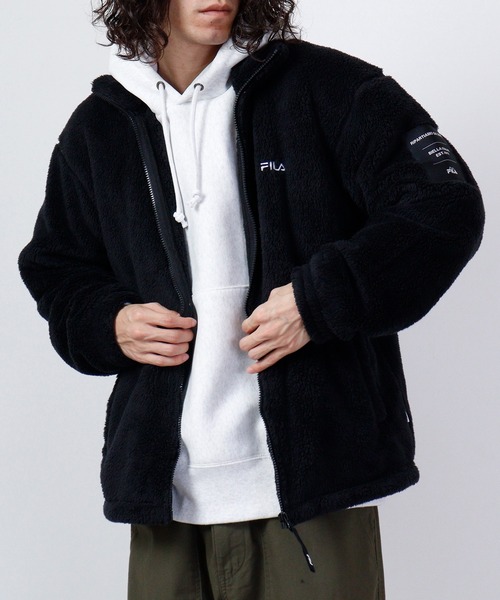 FILA（フィラ）の「FILA ボアスタンドジャケット（その他アウター・メンズ・ホワイト/ベージュ/ブラック・L/LL/M）」の17枚目の写真