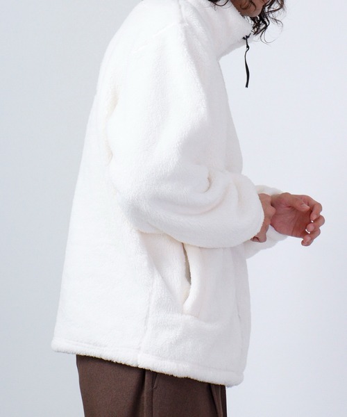 FILA（フィラ）の「FILA ボアスタンドジャケット（その他アウター・メンズ・ホワイト/ベージュ/ブラック・L/LL/M）」の10枚目の写真