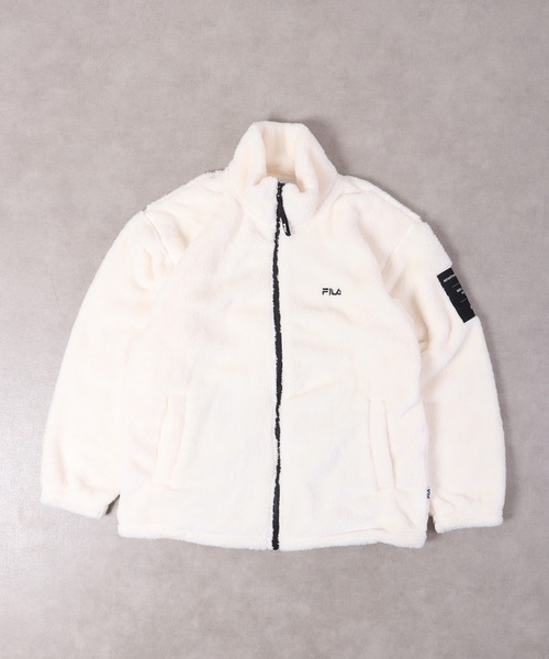FILA（フィラ）の「FILA ボアスタンドジャケット（その他アウター・メンズ・ホワイト/ベージュ/ブラック・L/LL/M）」の6枚目の写真