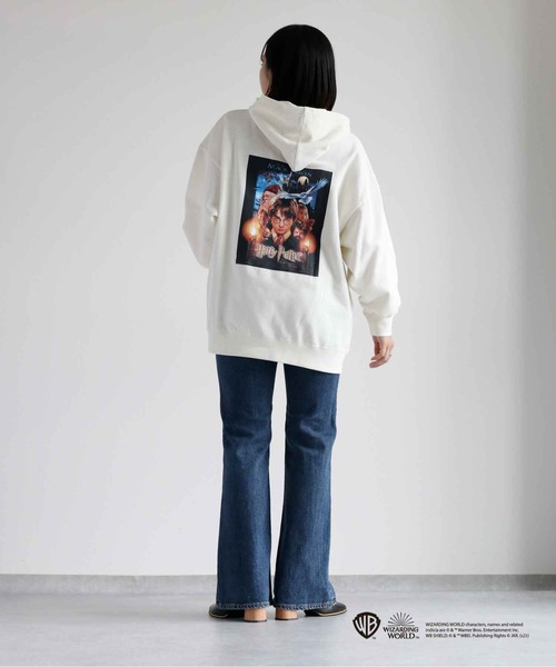 cepo（セポ）の「【ハリー・ポッター】映画プリントバックプリントフーディ（パーカー・レディース・ブラック/オフホワイト・M）」の7枚目の写真