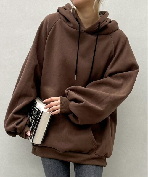 thehighlights オーバーサイズ フーディパーカー BRONZE AGE（ブロンズエイジ） 裏起毛 パーカー メンズ ビッグ