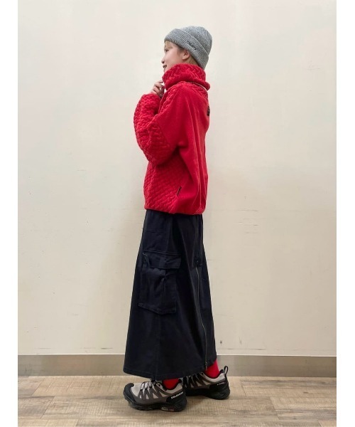 BACK NUMBER（バックナンバー）の「【BACK NUMBER】ファスナーカーゴスカート（スカート・レディース・ブラック/カーキブラウン・L/M）」の12枚目の写真