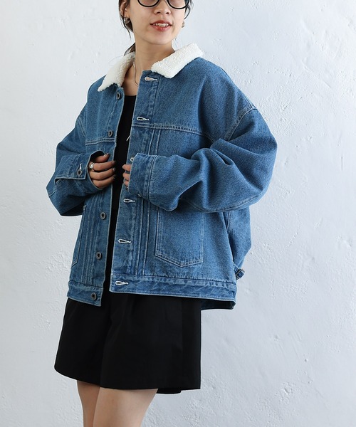 COLONY 2139（コロニートゥーワンスリーナイン）の「裏ボアデニムジャケット（デニムジャケット・メンズ・ブルー/ネイビー・SMALL/MEDIUM/LARGE）」の12枚目の写真