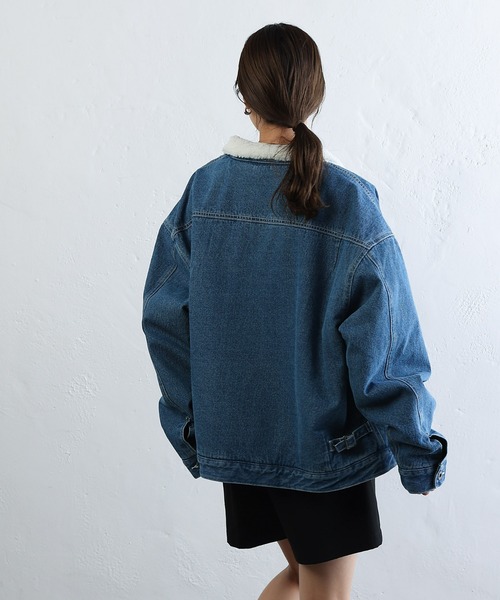 COLONY 2139（コロニートゥーワンスリーナイン）の「裏ボアデニムジャケット（デニムジャケット・メンズ・ブルー/ネイビー・SMALL/MEDIUM/LARGE）」の11枚目の写真