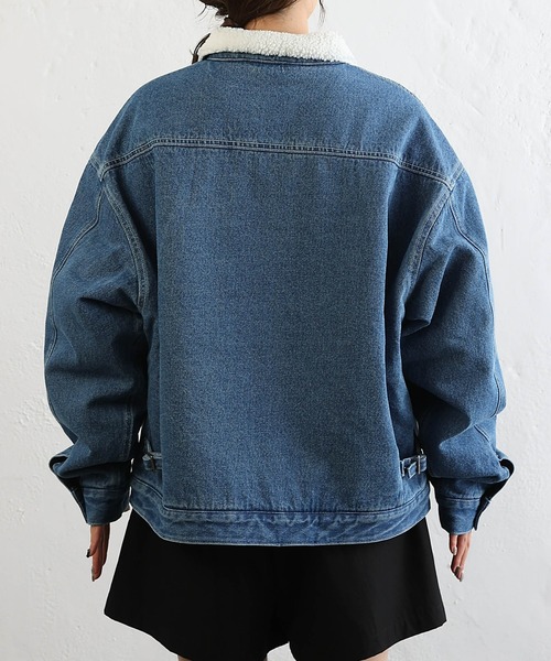 COLONY 2139（コロニートゥーワンスリーナイン）の「裏ボアデニムジャケット（デニムジャケット・メンズ・ブルー/ネイビー・SMALL/MEDIUM/LARGE）」の4枚目の写真
