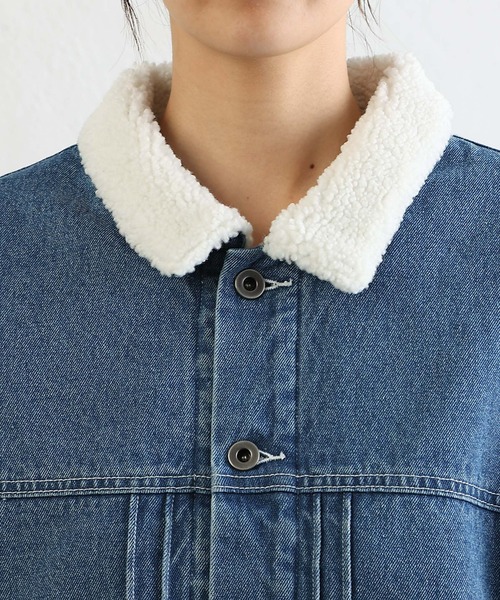 COLONY 2139（コロニートゥーワンスリーナイン）の「裏ボアデニムジャケット（デニムジャケット・メンズ・ブルー/ネイビー・SMALL/MEDIUM/LARGE）」の5枚目の写真