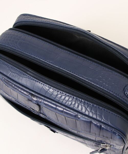 ホーンクロコ ダブルファスナー セカンドバッグ(ハンドバッグ)|Maturi JAPAN(マトゥーリジャパン) ホーンクロコ ダブルファスナー セカンドバッグ(ハンドバッグ)|Maturi JAPAN(マトゥーリジャパン)