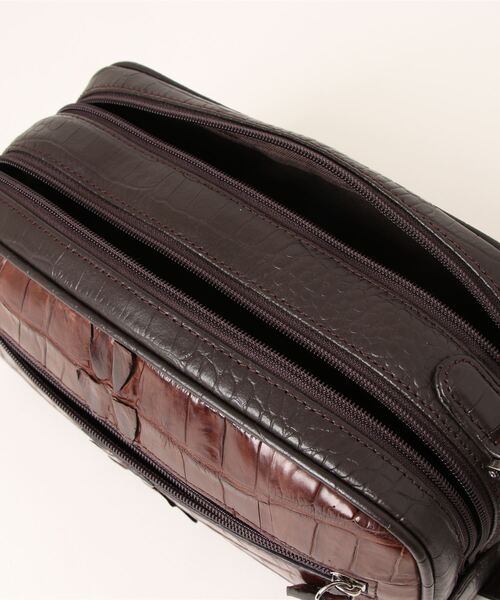 ホーンクロコ ダブルファスナー セカンドバッグ(ハンドバッグ)|Maturi JAPAN(マトゥーリジャパン) ホーンクロコ ダブルファスナー セカンドバッグ(ハンドバッグ)|Maturi JAPAN(マトゥーリジャパン)