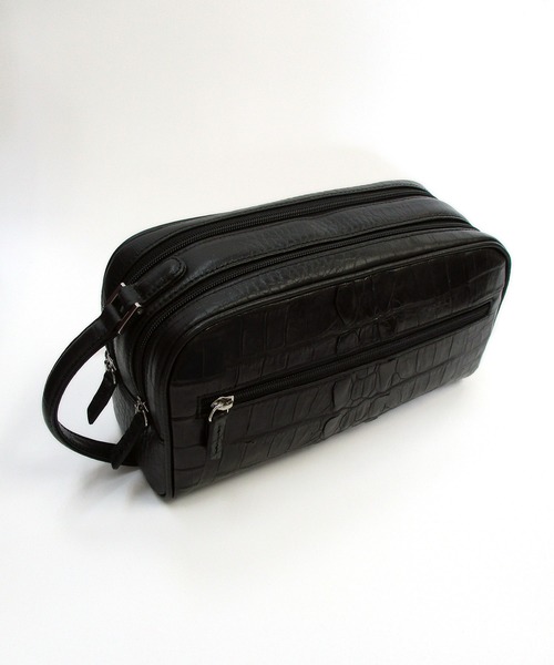 ホーンクロコ ダブルファスナー セカンドバッグ(ハンドバッグ)|Maturi JAPAN(マトゥーリジャパン) ホーンクロコ ダブルファスナー セカンドバッグ(ハンドバッグ)|Maturi JAPAN(マトゥーリジャパン)
