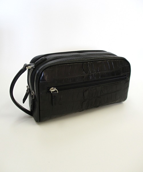 ホーンクロコ ダブルファスナー セカンドバッグ(ハンドバッグ)|Maturi JAPAN(マトゥーリジャパン) ホーンクロコ ダブルファスナー セカンドバッグ(ハンドバッグ)|Maturi JAPAN(マトゥーリジャパン)